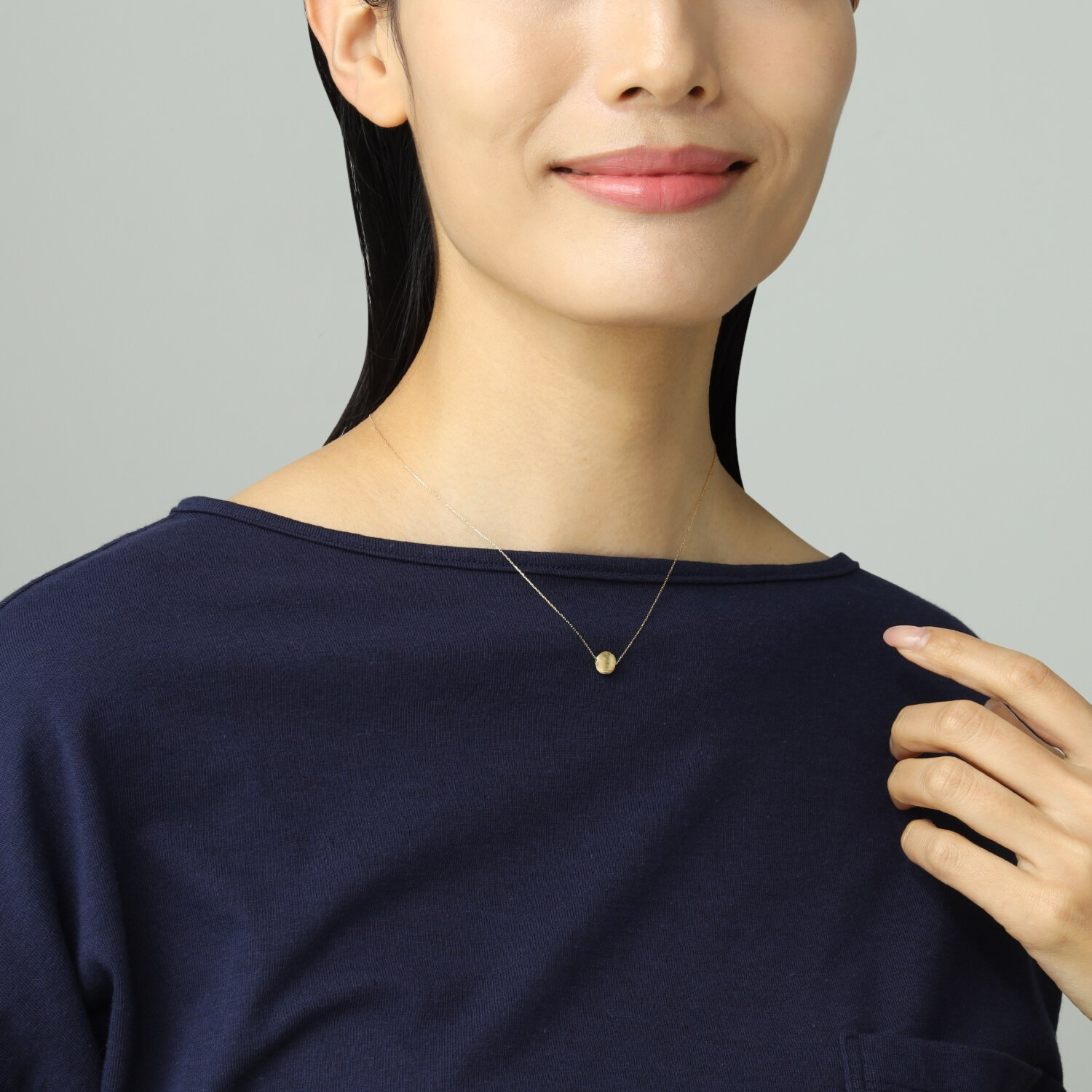 シャビージェンティール １８Ｋ ラウンドモティーフ ネックレス