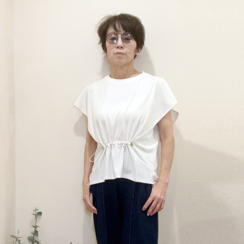 ラフレス フロントドロストトップス