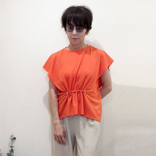 ラフレス フロントドロストトップス