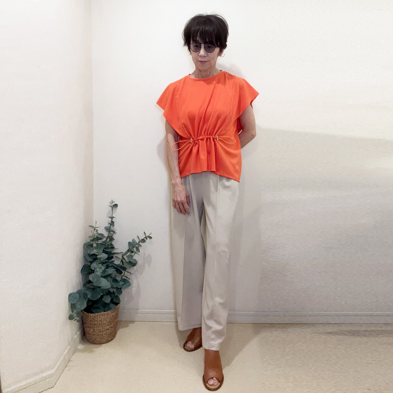 ラフレス フロントドロストトップス