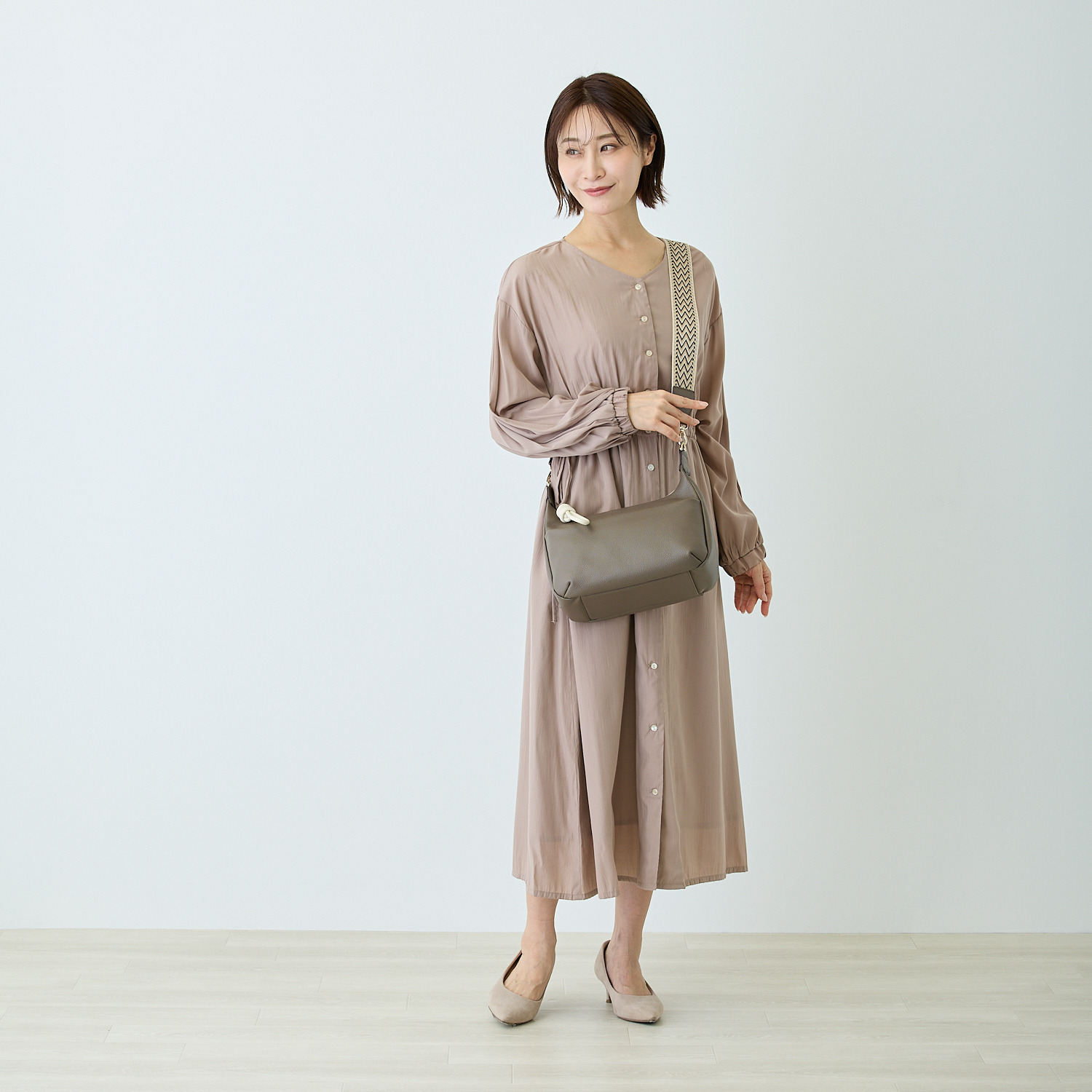 モーダプリンチペ はっ水 牛革シュリンク レガーレデザイン ２ウェイショルダーバッグ