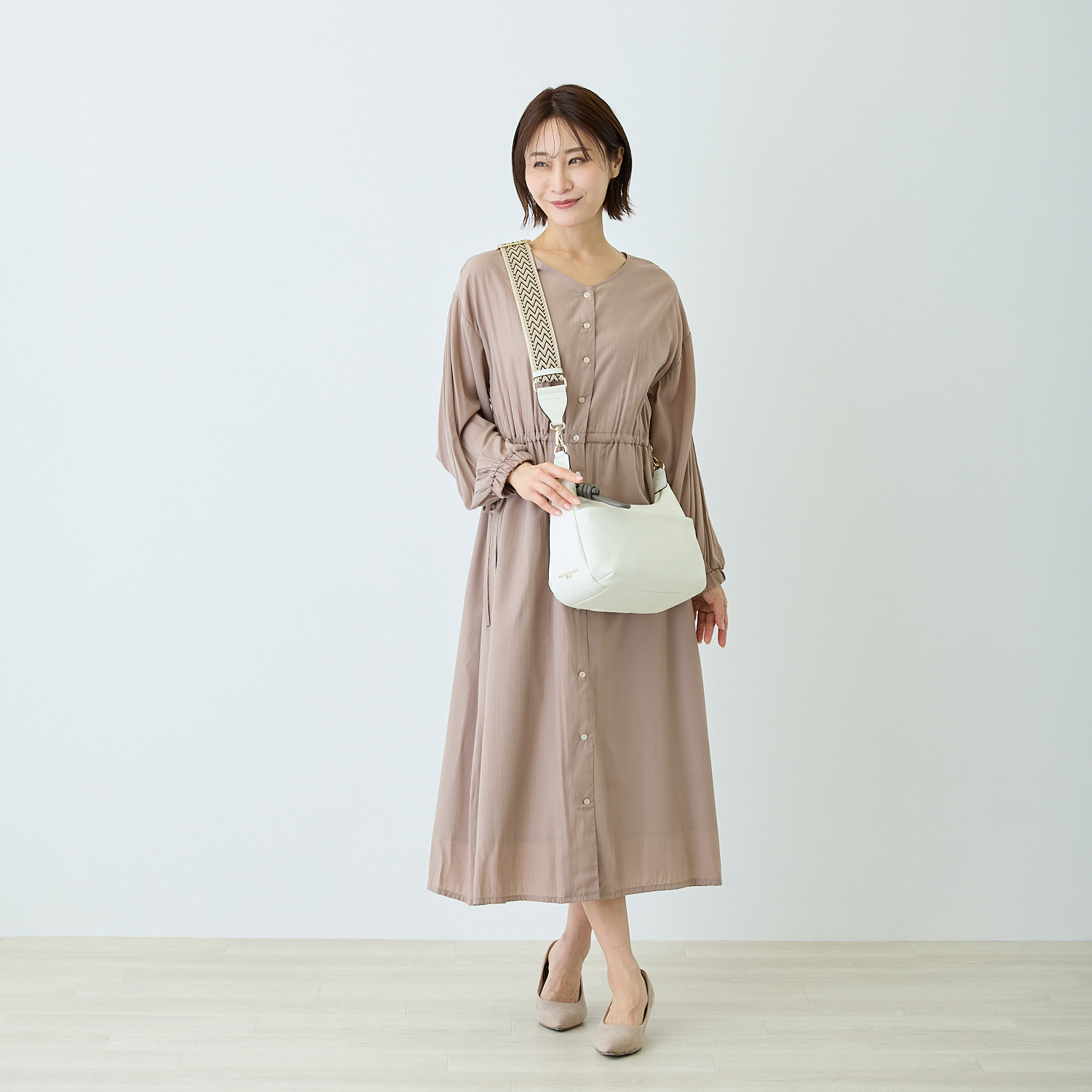 モーダプリンチペ はっ水 牛革シュリンク レガーレデザイン ２ウェイショルダーバッグ