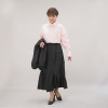 エムズ　スタイル シャドーストライプ カーゴポケットアクセント サイドドロスト フレアースカート