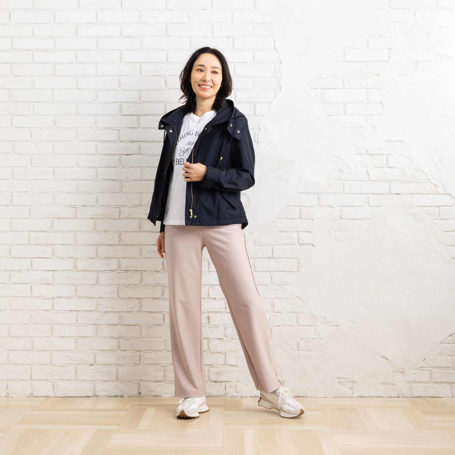 ピーツー え！？はいてないみたい？ エンジェルテンションＲ パイピングアクセント ストレートパンツ