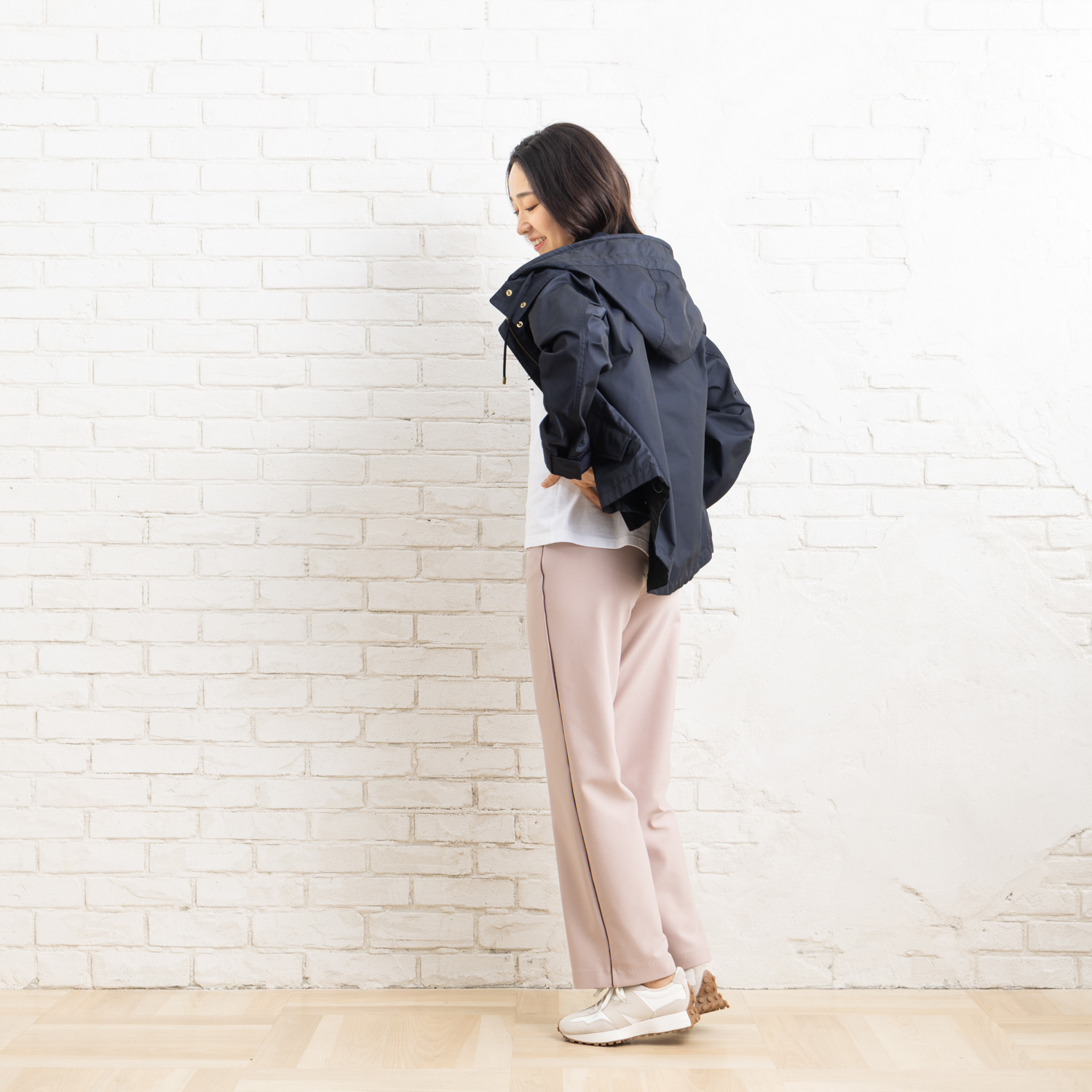 ピーツー え！？はいてないみたい？ エンジェルテンションＲ パイピングアクセント ストレートパンツ