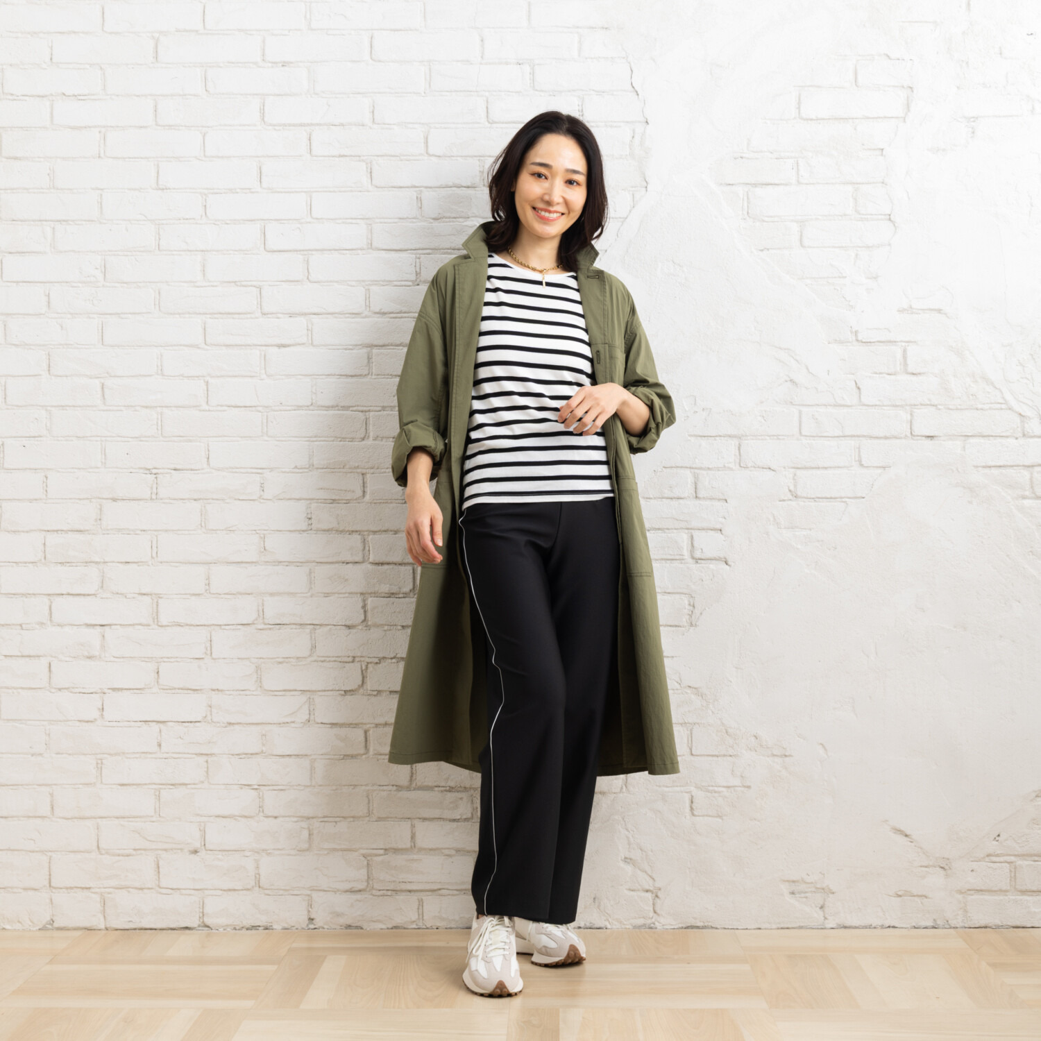 ピーツー え！？はいてないみたい？ エンジェルテンションＲ パイピングアクセント ストレートパンツ