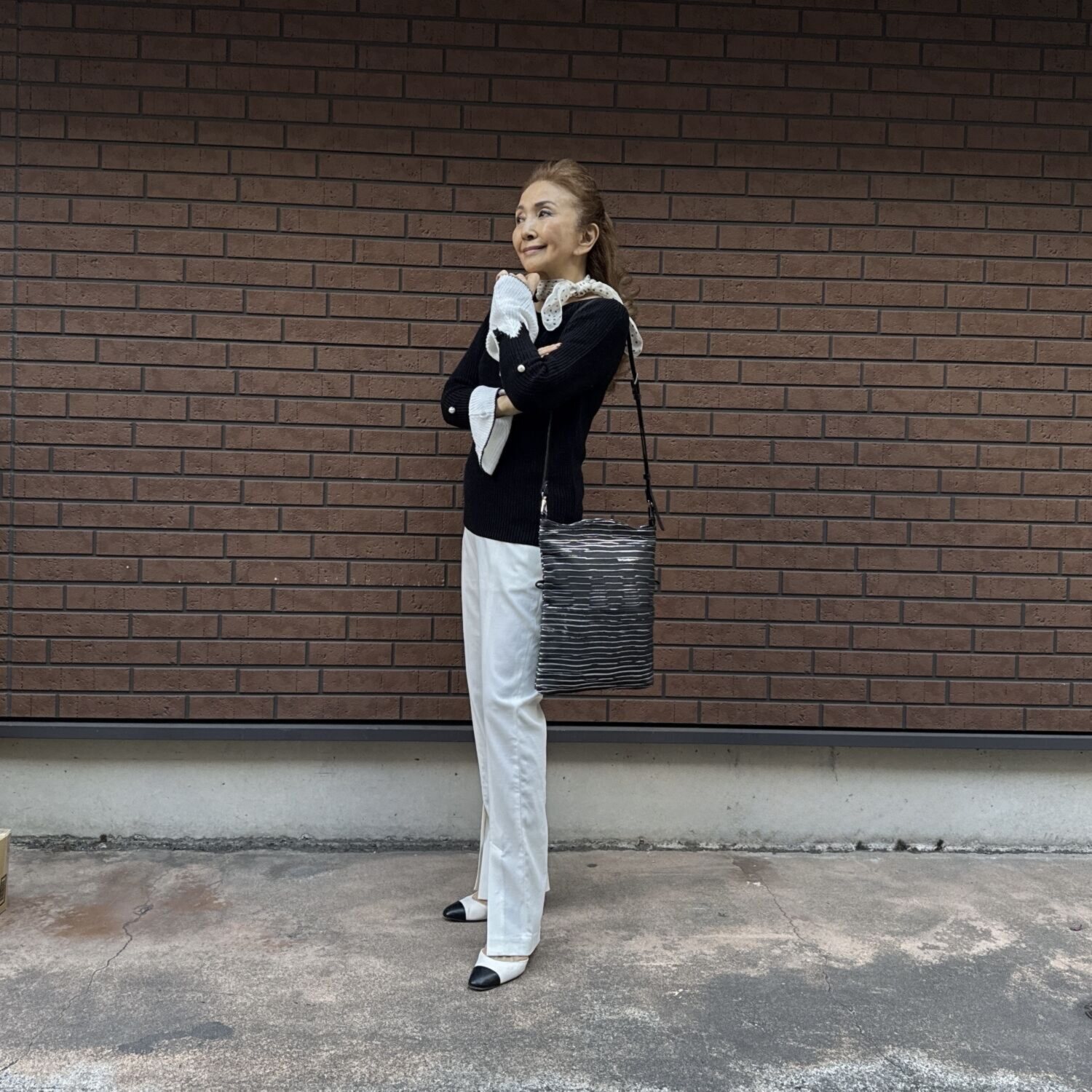 マダムヒロコ ピッグレザー ショルダーバッグ “ヴァーグ”