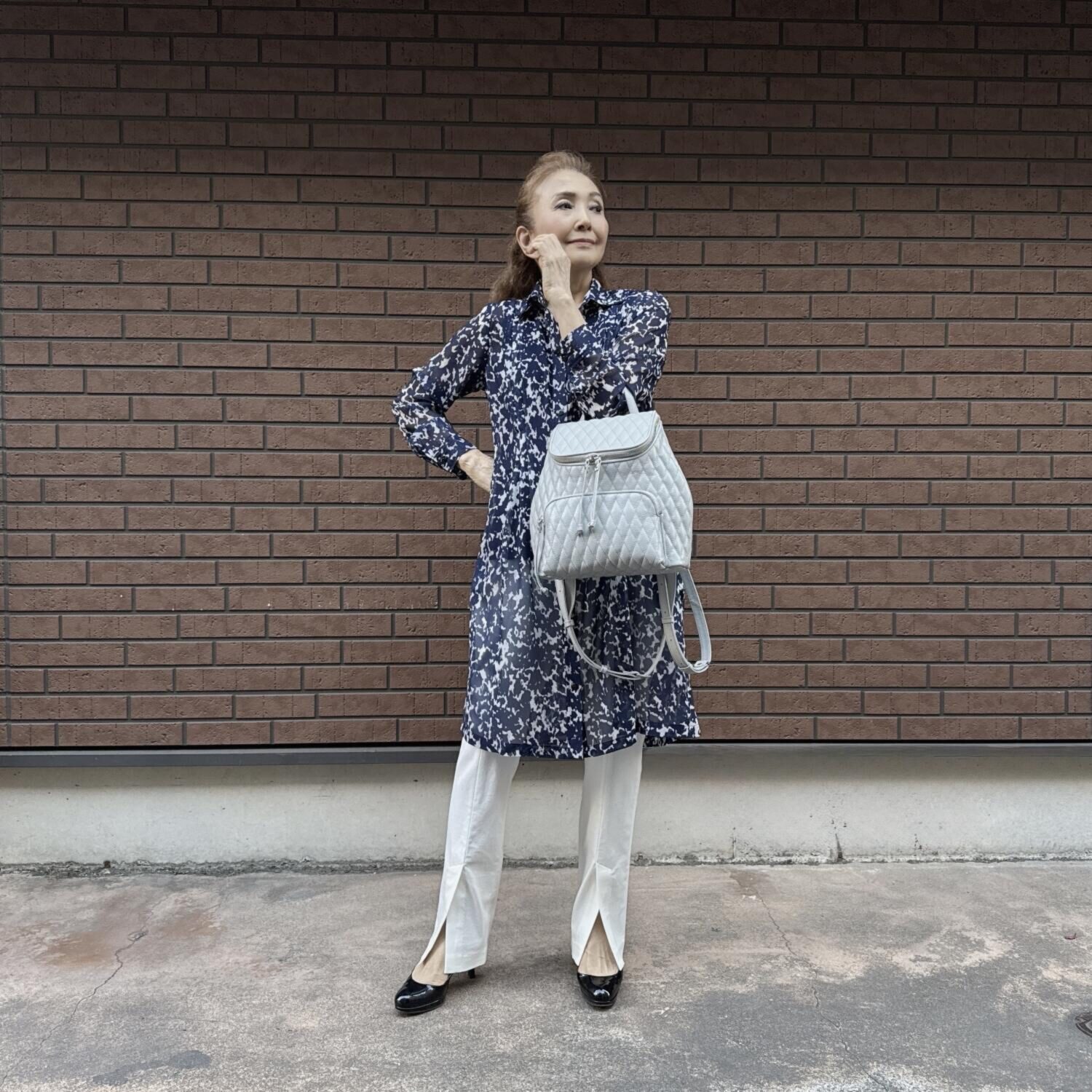 マダムヒロコ キルトレザーリュック “ダイヤモンドレスパス”