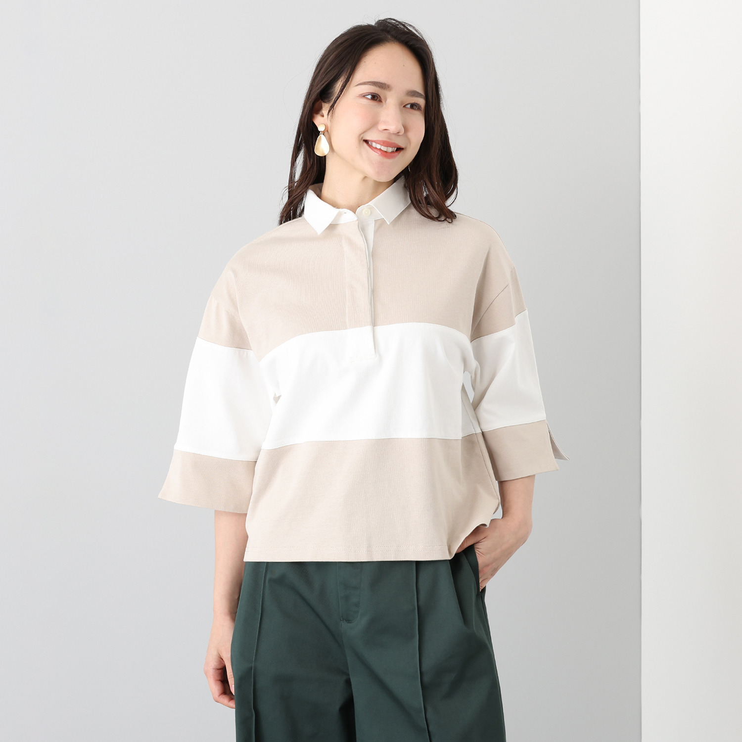 イロプライム 大人のラガーシャツ