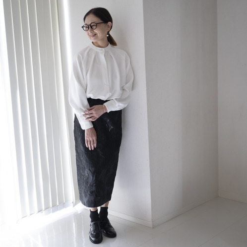 イロプライム バンドカラー ジャージー素材 プルオーバー