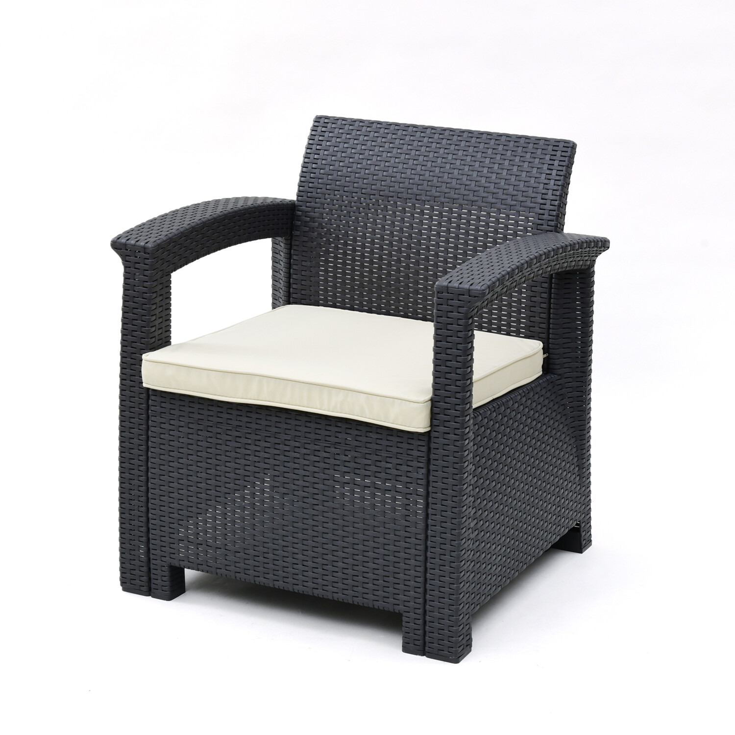 お庭が ガーデンリゾートに！ 簡単組み立てで、 快適な座り心地に こだわった ガーデンテーブル ３点セット　ウブドゥ