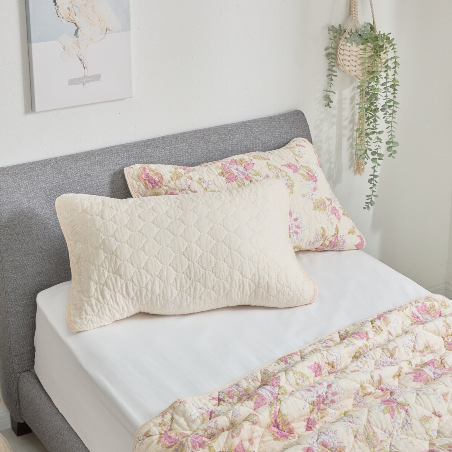 ｎｉｓｈｉｋａｗａ オールコットン 抗菌　リバーシブル やわらか水洗い ピローパッド　同色２枚組