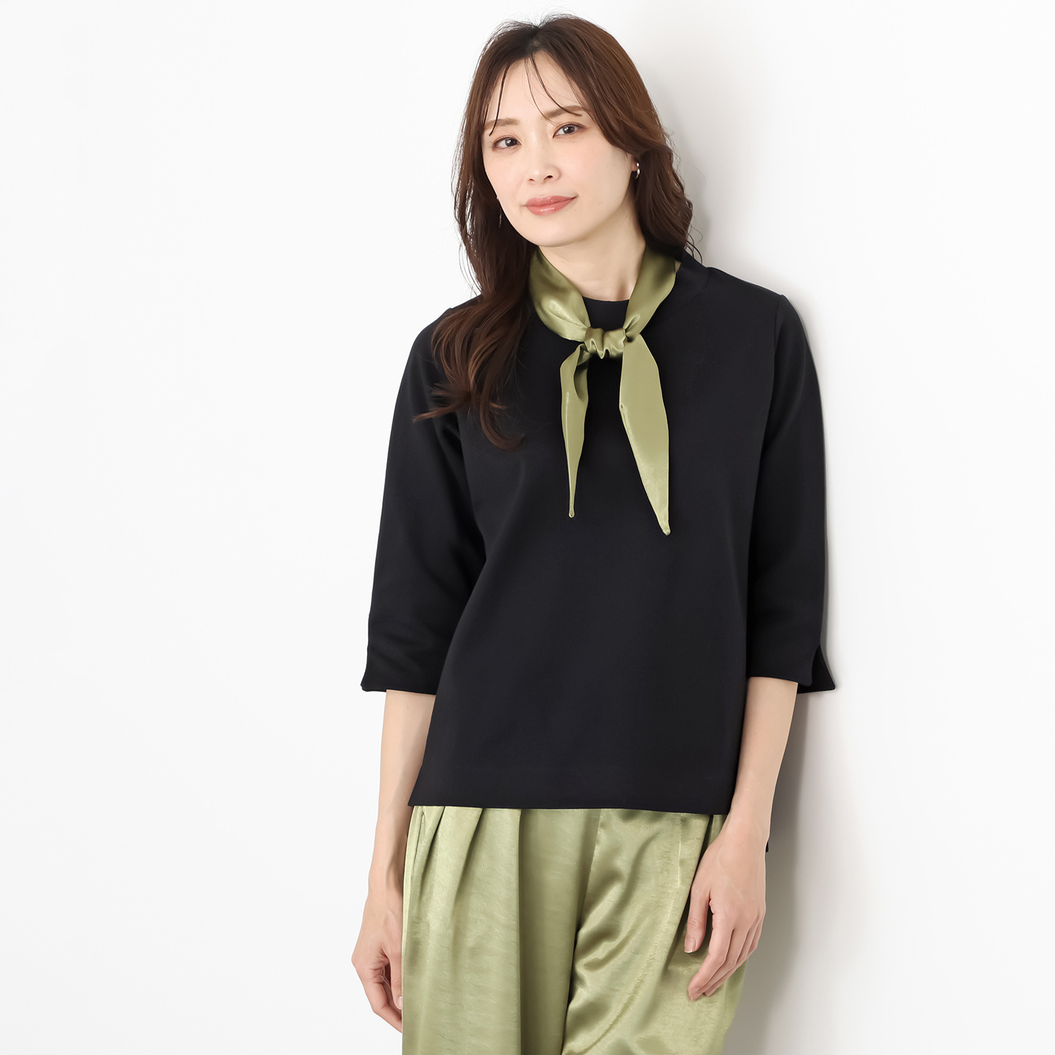 リミナル スカーフ付 プルオーバー