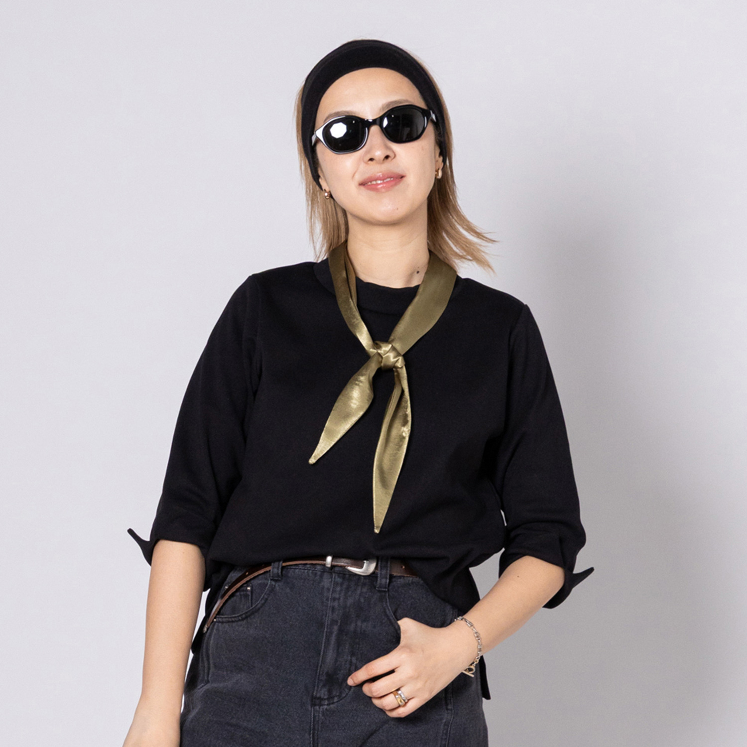 リミナル スカーフ付 プルオーバー