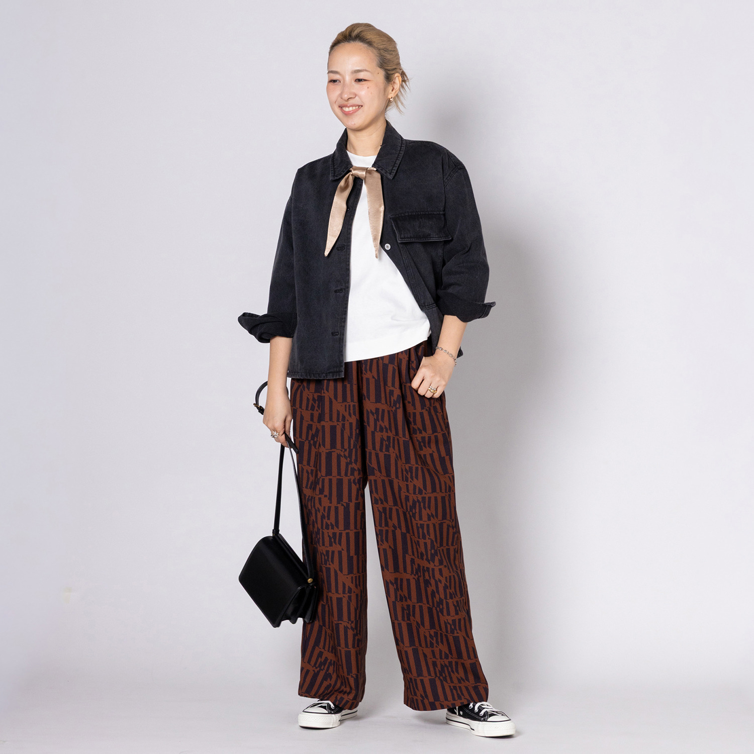 リミナル スカーフ付 プルオーバー