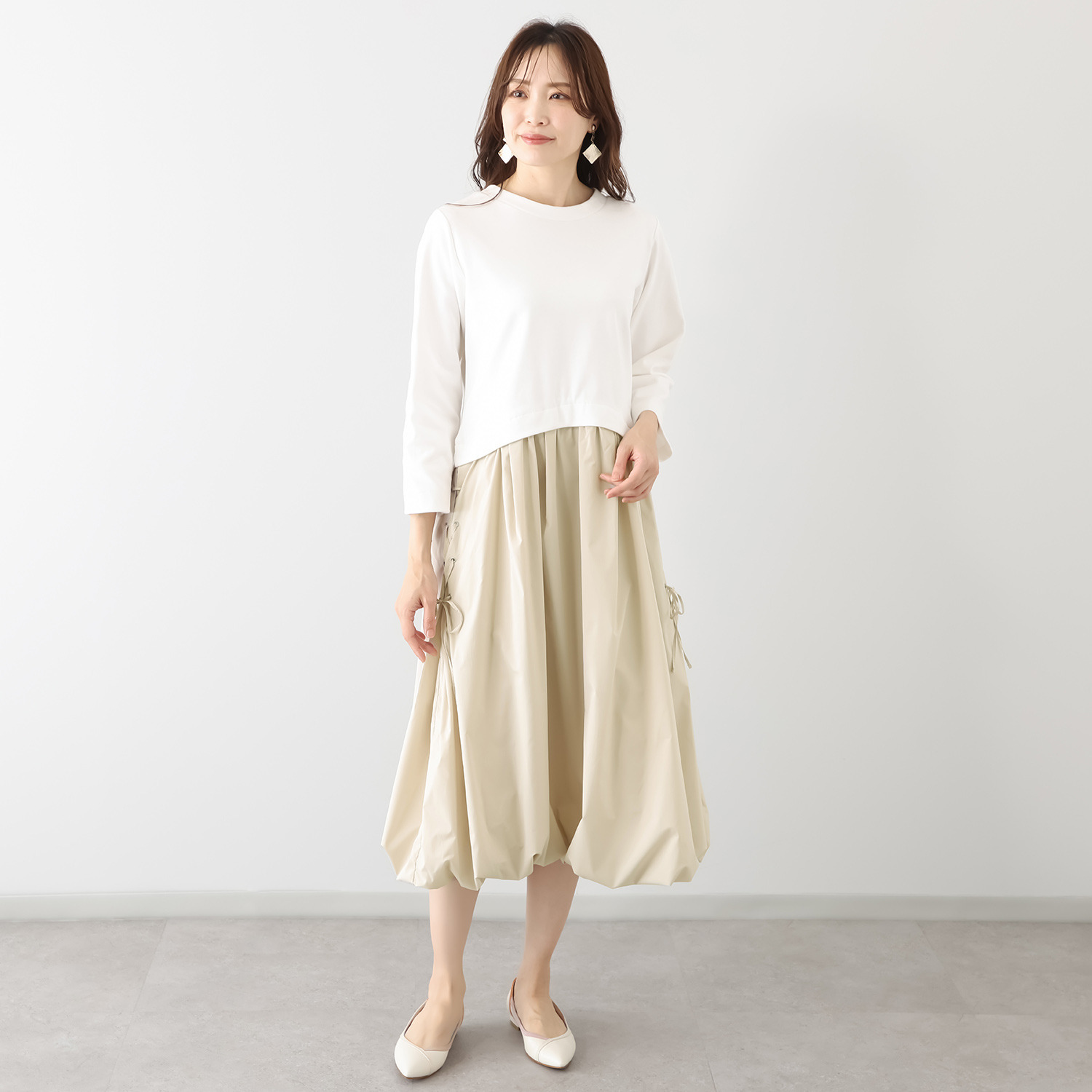 リミナル バルーンフォルム ワンピース