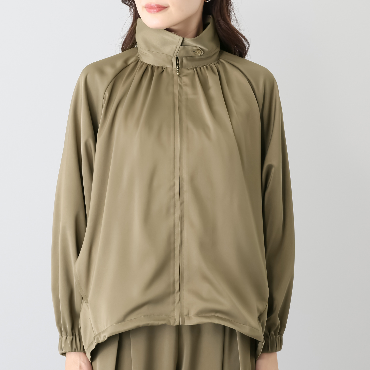 リラリー サテン ブルゾン