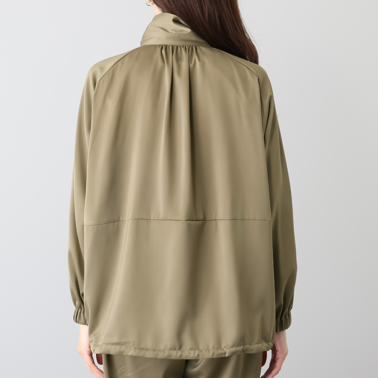 リラリー サテン ブルゾン