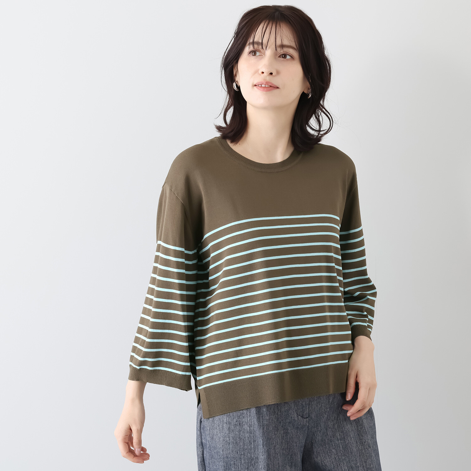 リラリー ボーダー ニットプルオーバー