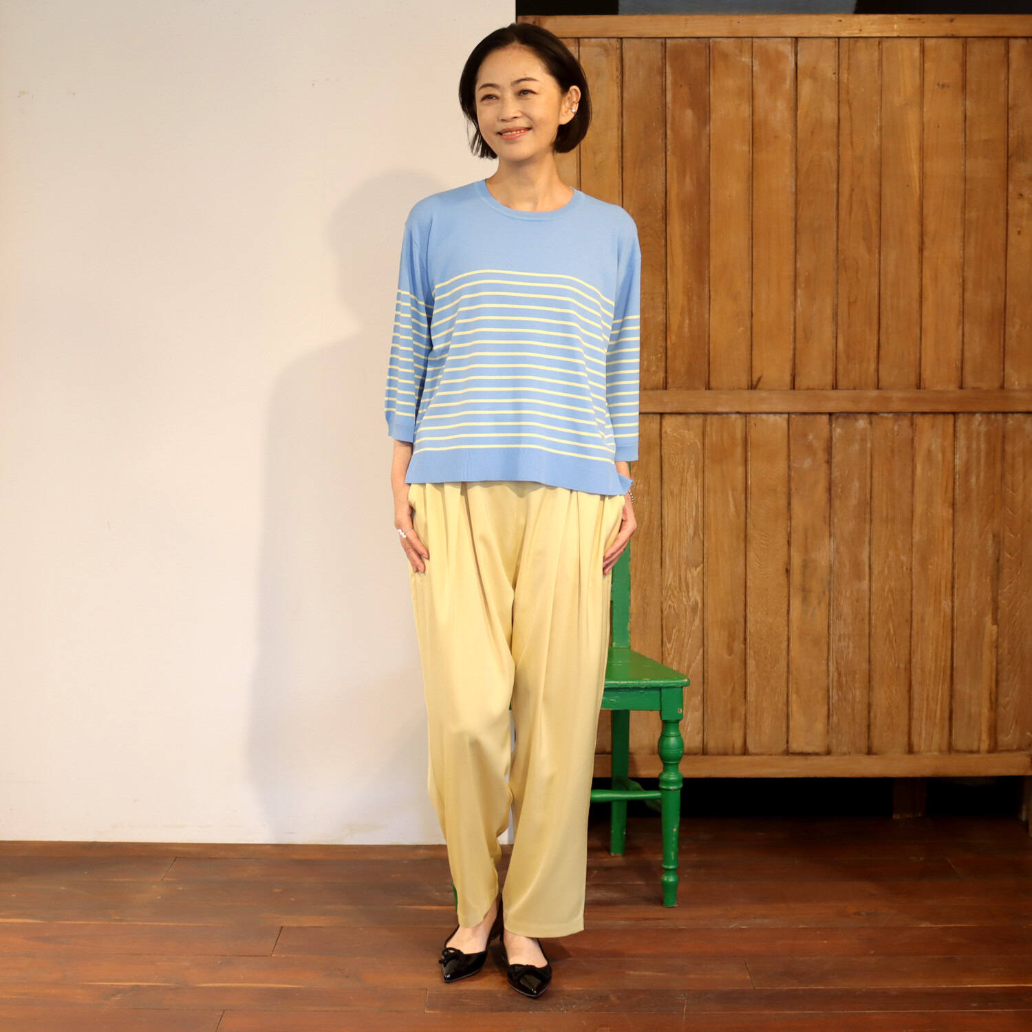 リラリー ボーダー ニットプルオーバー