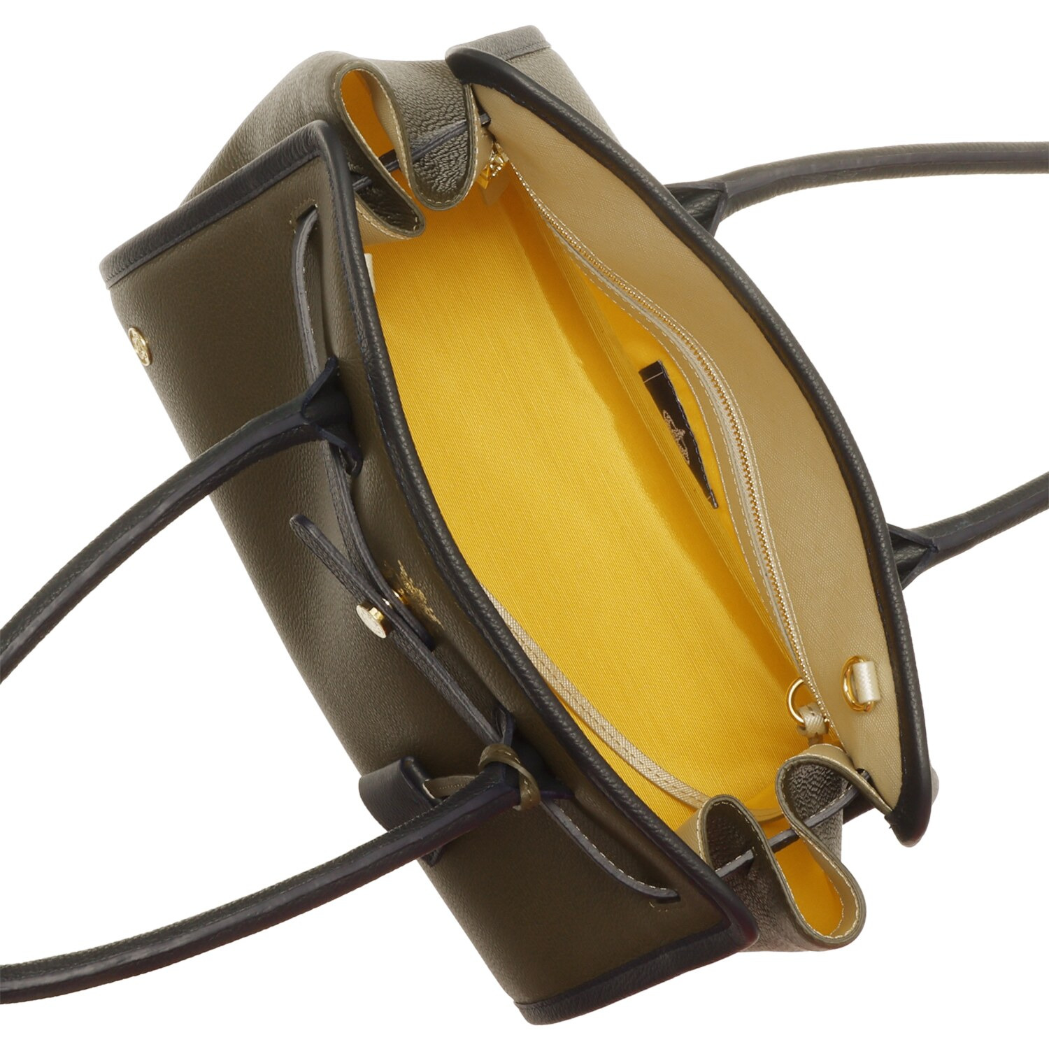 エーディーエムジェイ スパニッシュレザー バイカラートートバッグ