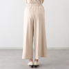イシカワラボ★ヒトミ ストレッチツイル ドロストアクセント セミワイドパンツ