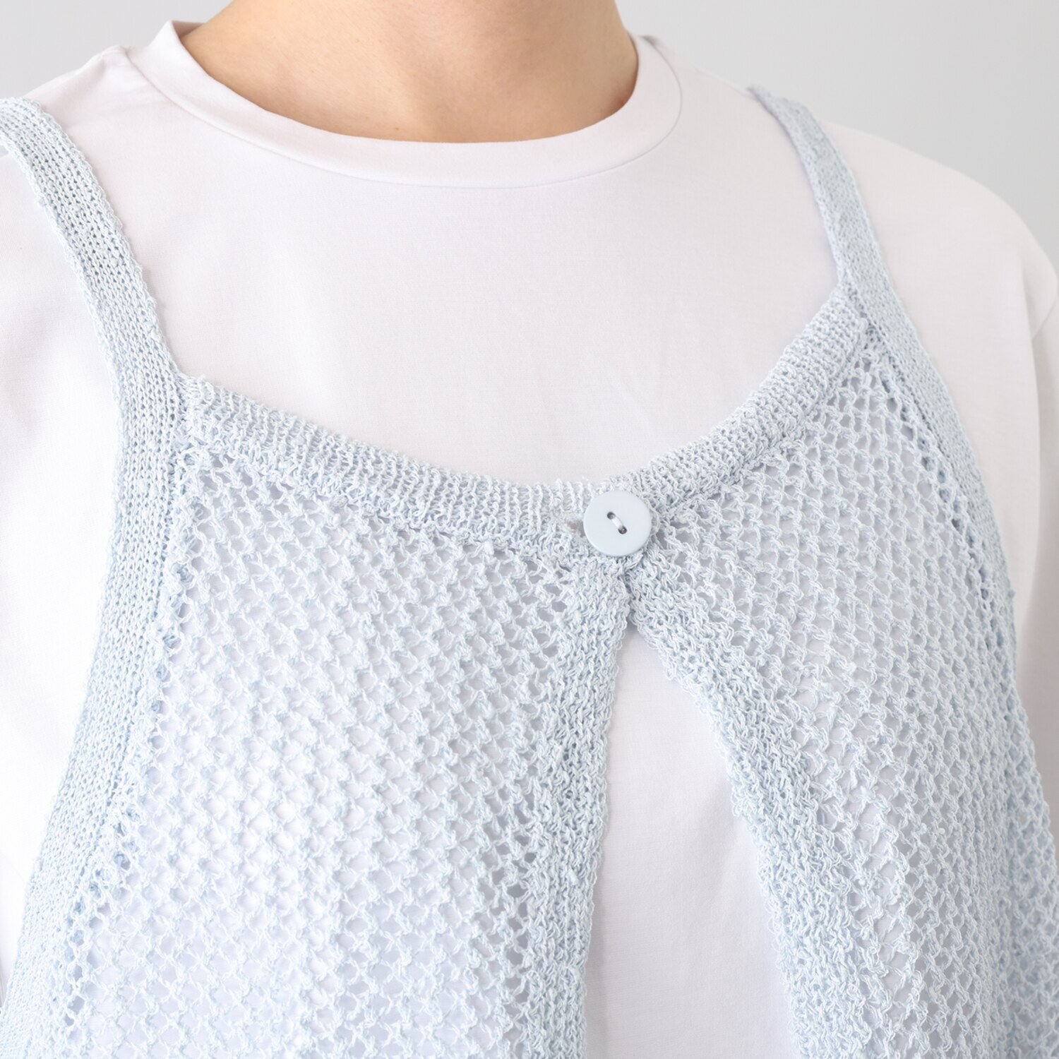 イシカワラボ★ヒトミ 前後着用ができて ジレにもなる ニットキャミ