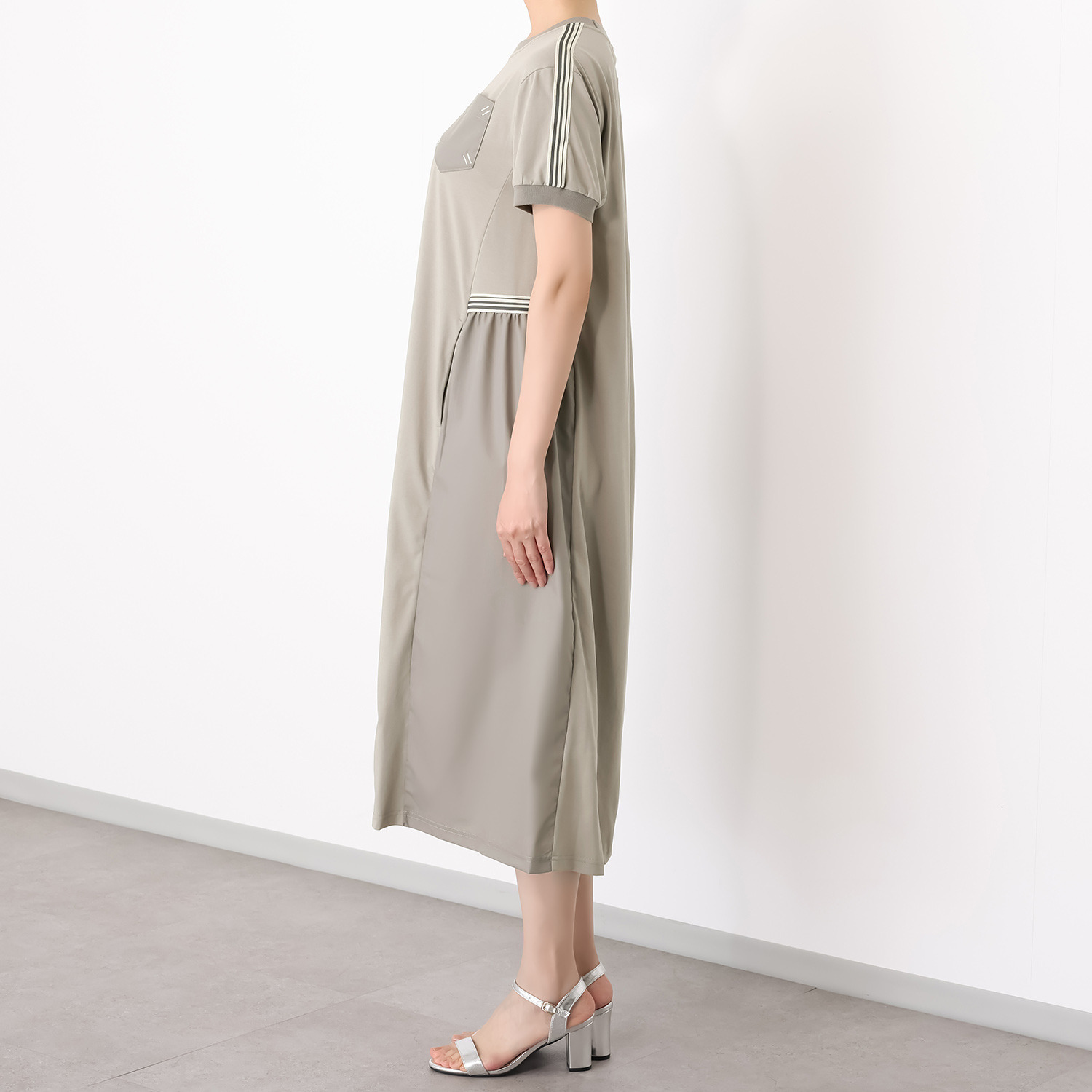 スタイル・ラヴィー 接触冷感 テープ＆ ポケットアクセント ガーリー＆スタイリッシュ ワンピース