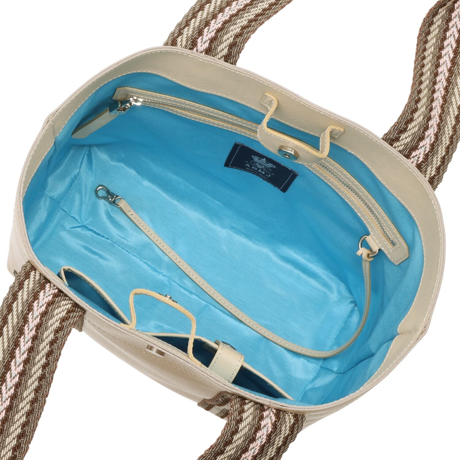 エーディーエムジェイ はっ水 イタリアンレザー デイリートートバッグ ＜Ｍ＞