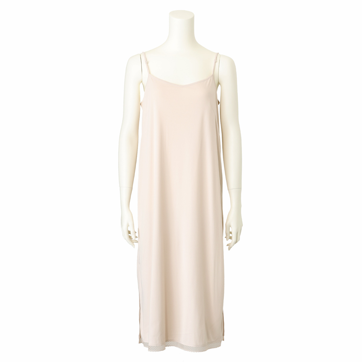 クリス・セリーン インナードレス付 セラミックパール アクセント 立体リブ変化編 ワンピース