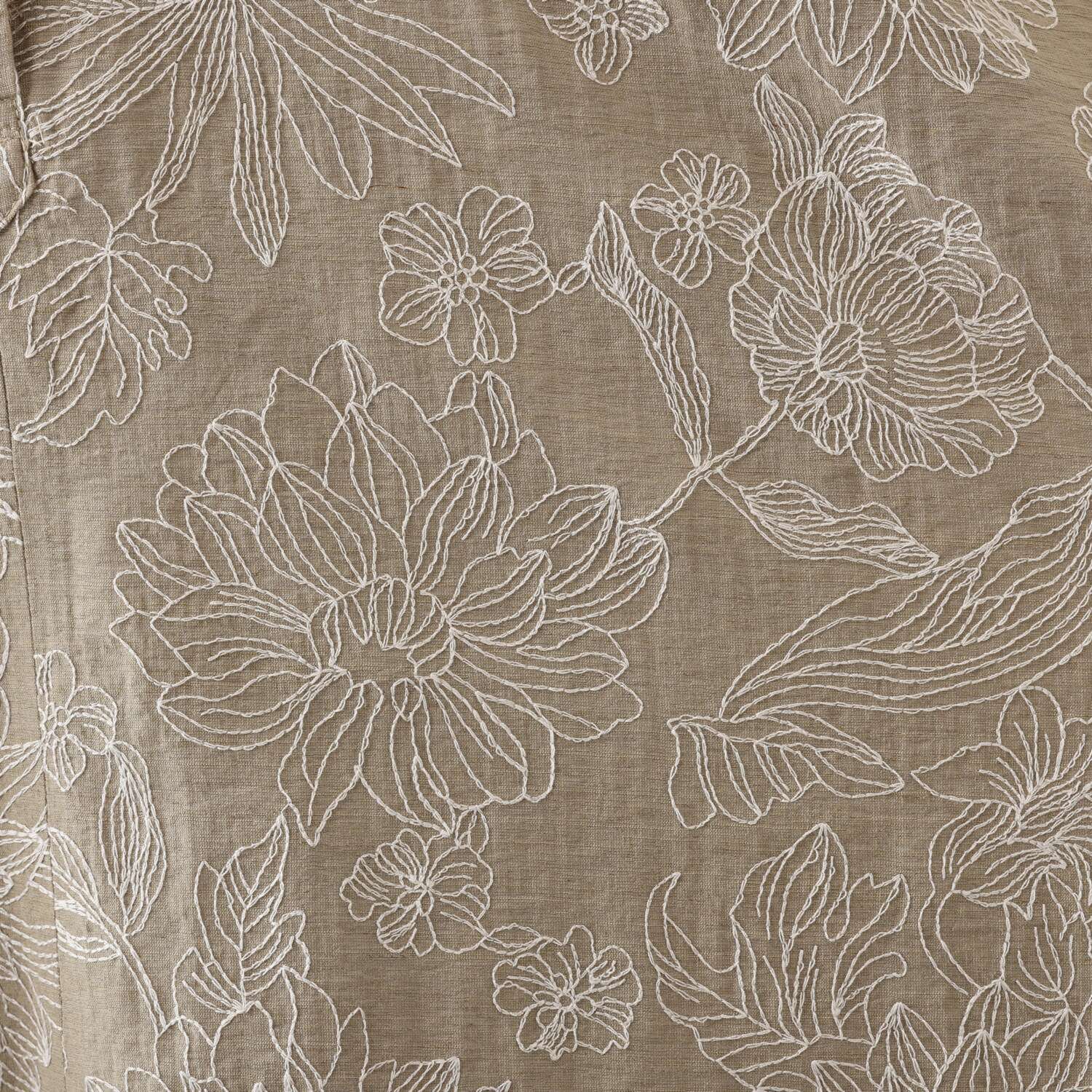 クリス・セリーン ボタニカルフラワー 刺しゅうドレス