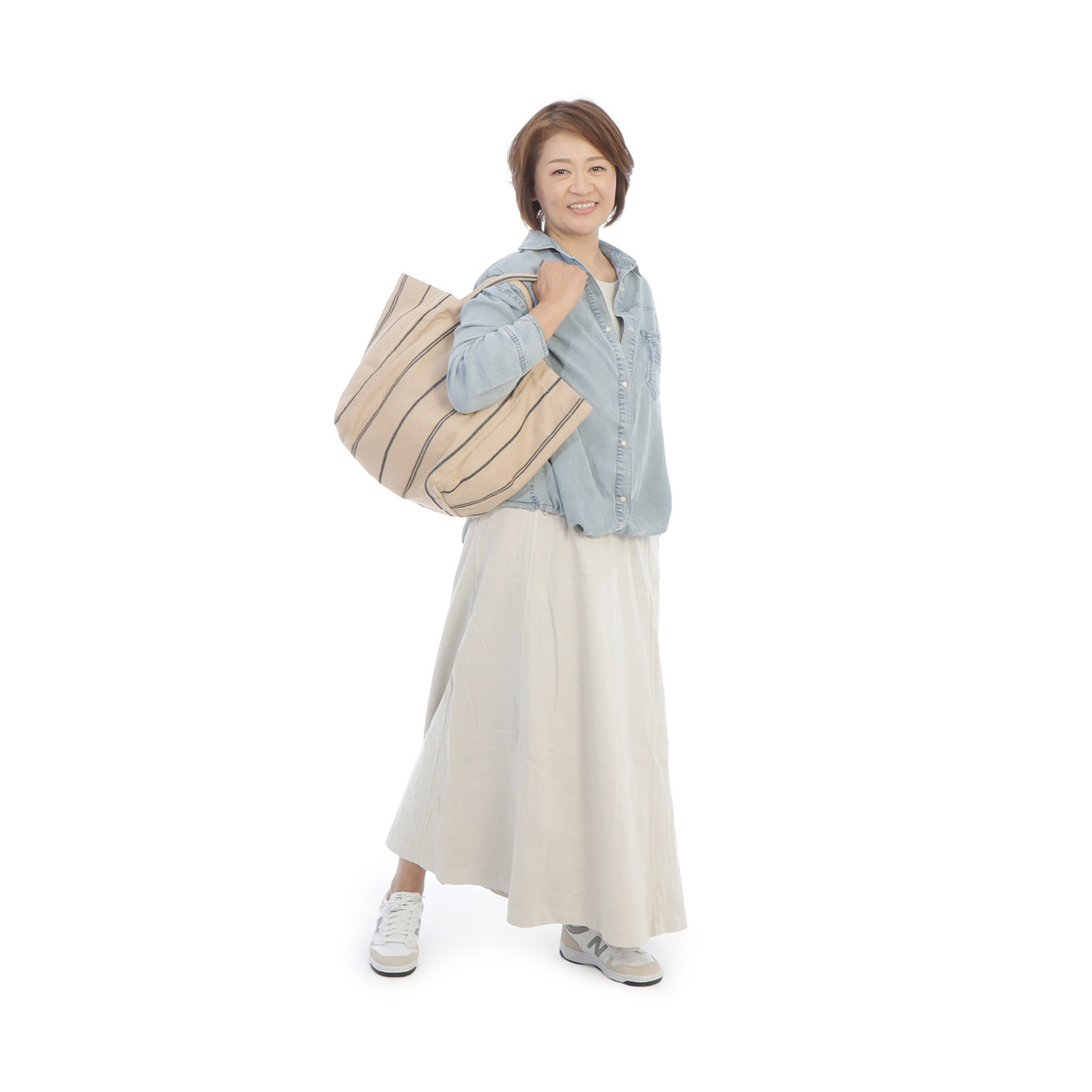 ヘブンアンドアース 接触冷感 アンティーク加工 デニムシャツ