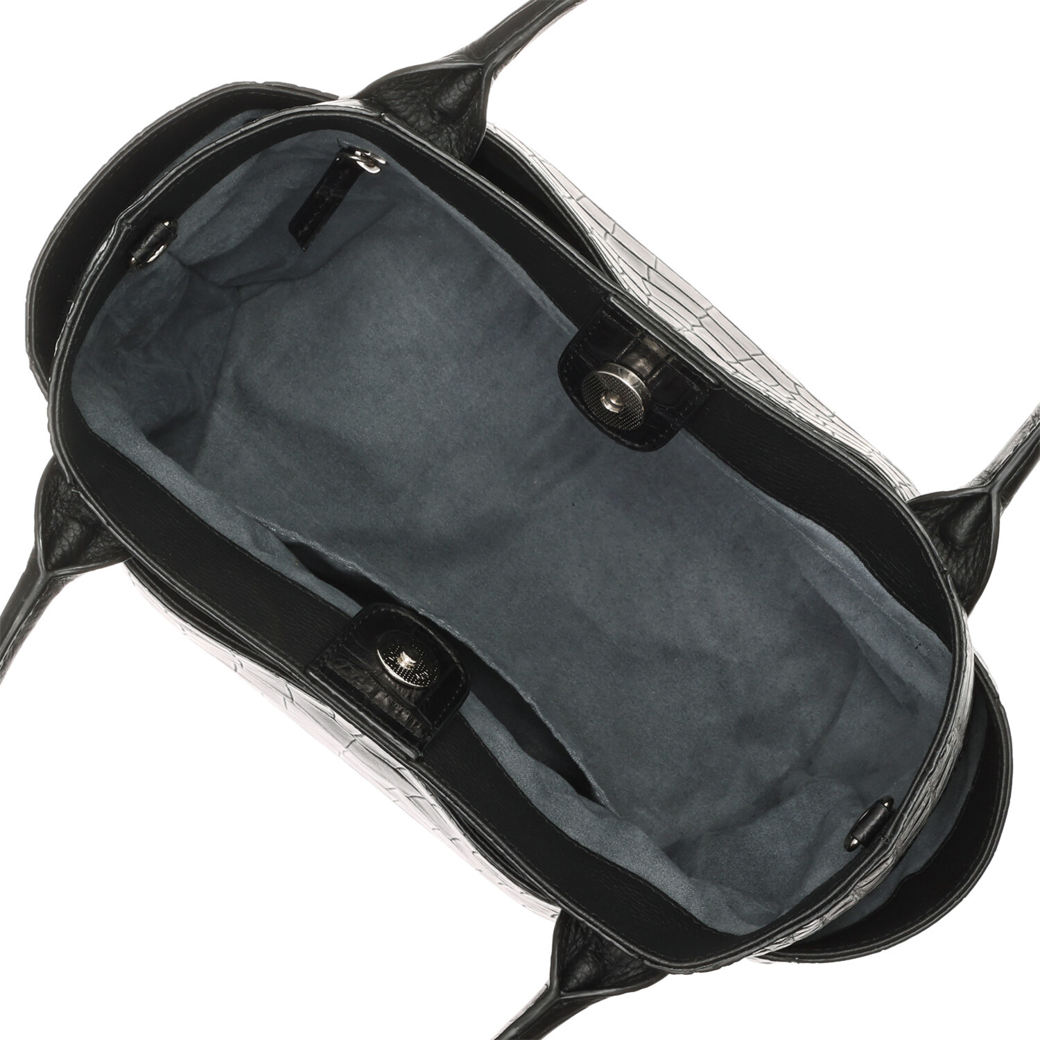 アルムコ マットクロコダイル トートバッグ＆ イタリアンレザー ポシェット