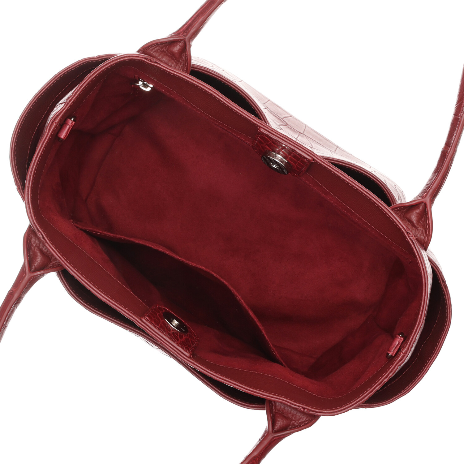 アルムコ マットクロコダイル トートバッグ＆ イタリアンレザー ポシェット