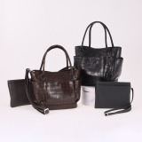 アルムコ マットクロコダイル トートバッグ＆...