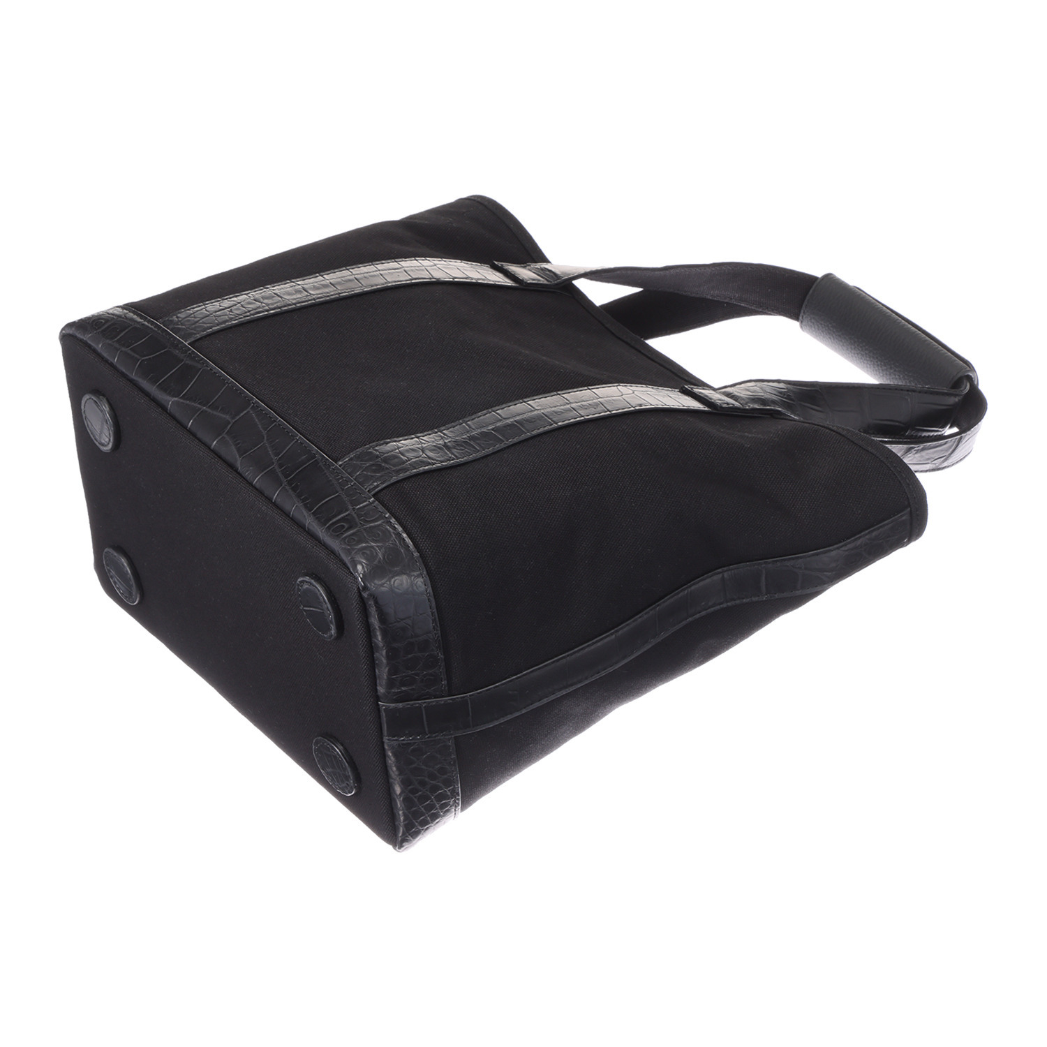 アルムコ 帆布＆クロコダイル コンビネーションバッグ