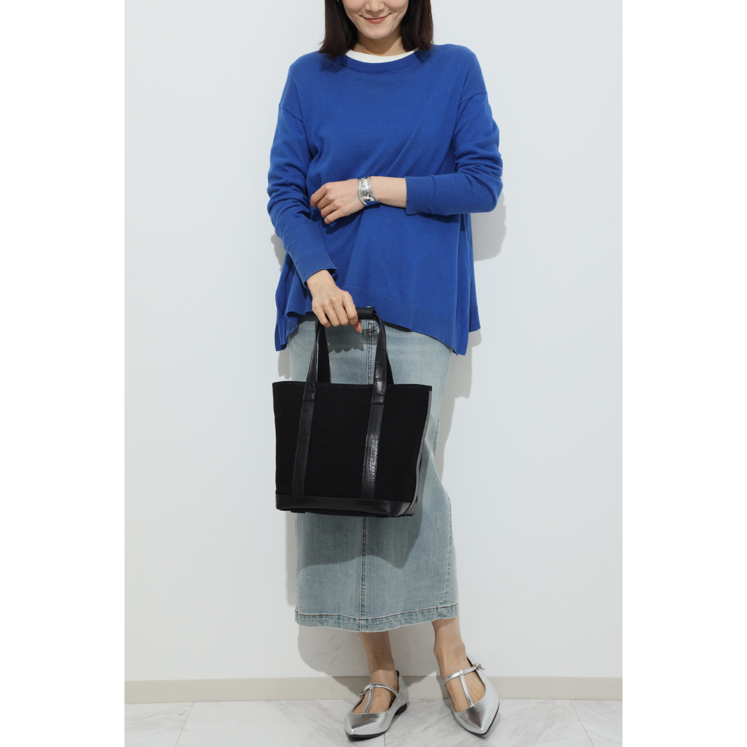 アルムコ 帆布＆クロコダイル コンビネーションバッグ