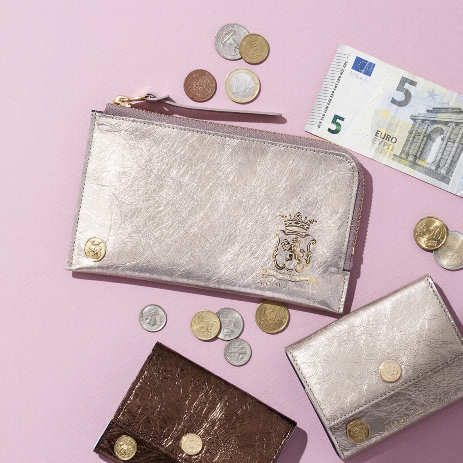 エーディーエムジェイ イタリアンレザー オーガナイズパース