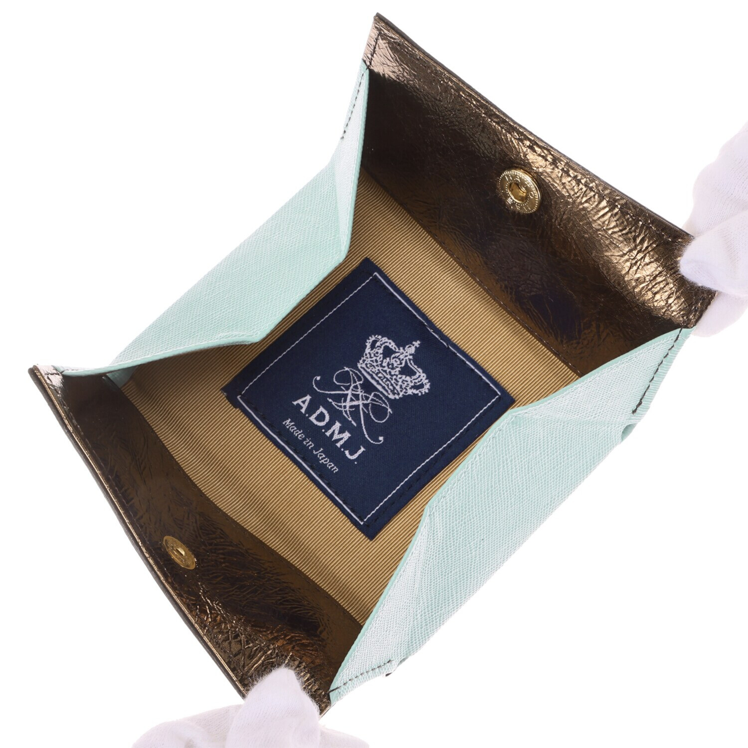 エーディーエムジェイ イタリアンレザー コイン＆パスケース