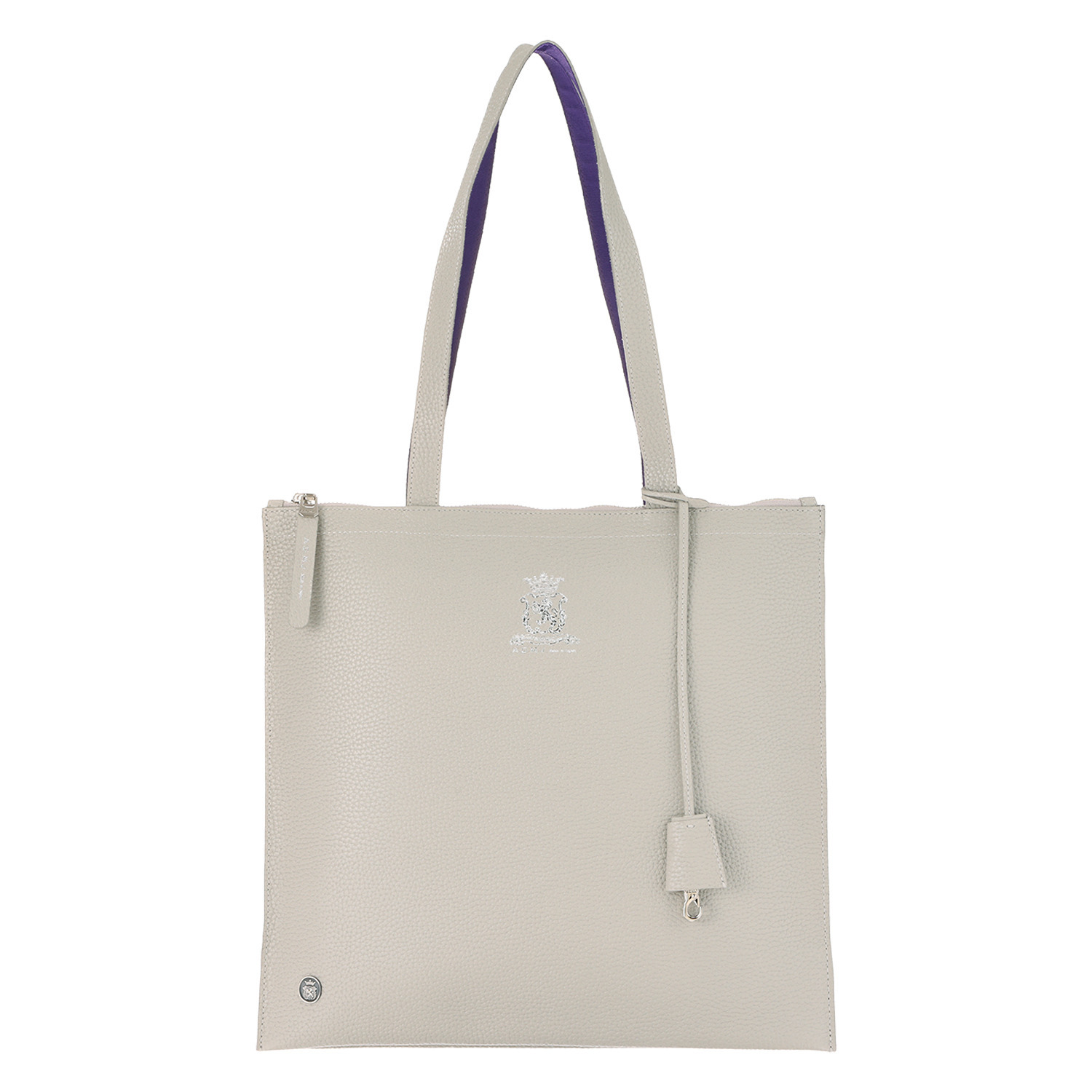 エーディーエムジェイ 牛革シュリンク型押し スリムショルダー トートバッグ＜Ｍ＞ 