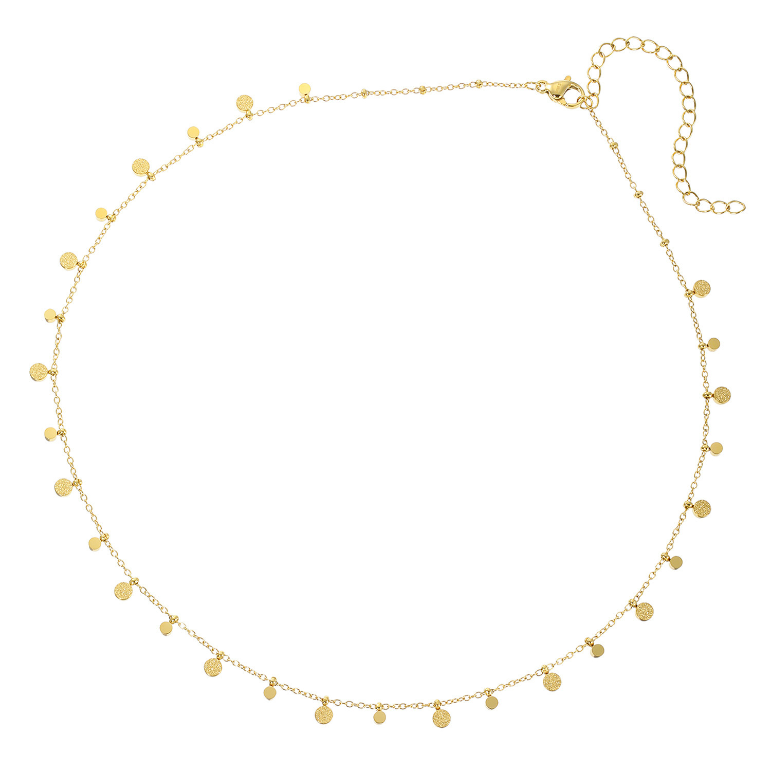 キラレ ステンレス ラウンドチャーム トゥインクルシャワー ネックレス