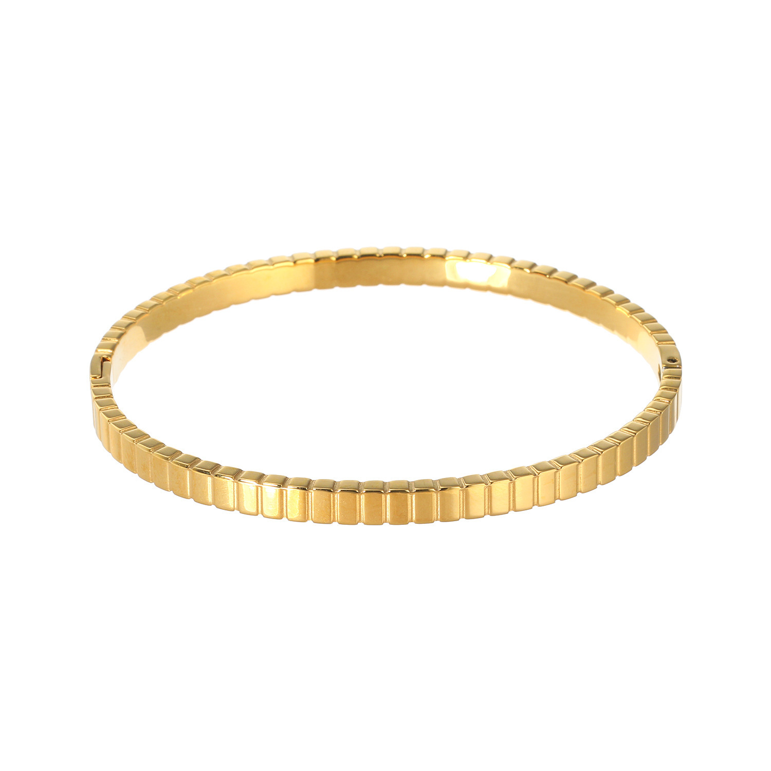 キラレ ステンレス ストレートカットライン クラシックバングル