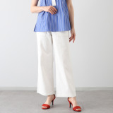 アトリエール 接触冷感・ＵＶカット コットン混 ベイカーワイドパンツ