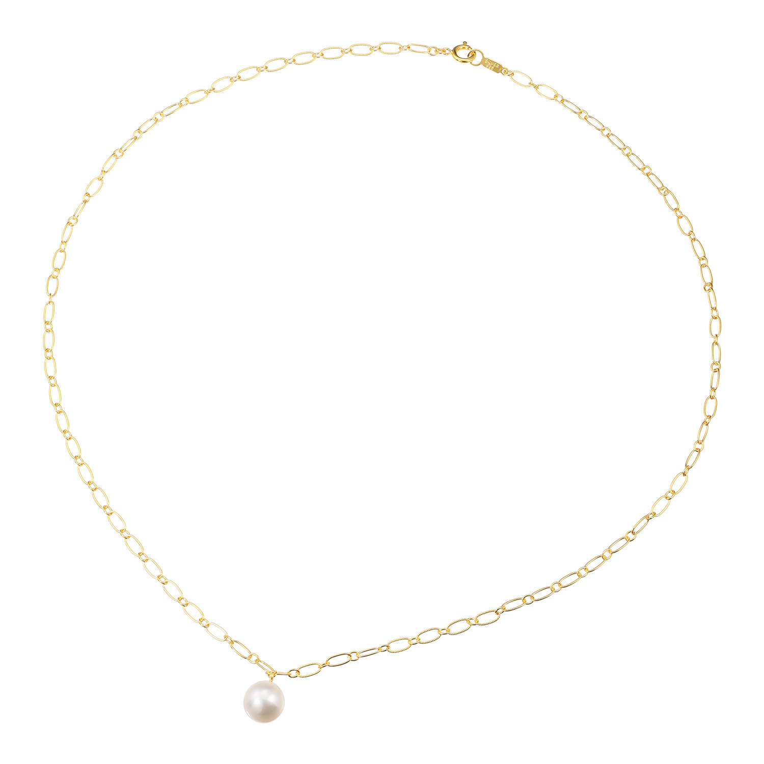 ペルラモーダ シルバー 国産越物 アコヤパール 一粒ネックレス