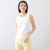 アントワブラン コットン混ストレッチ リブ編 タンクトップ