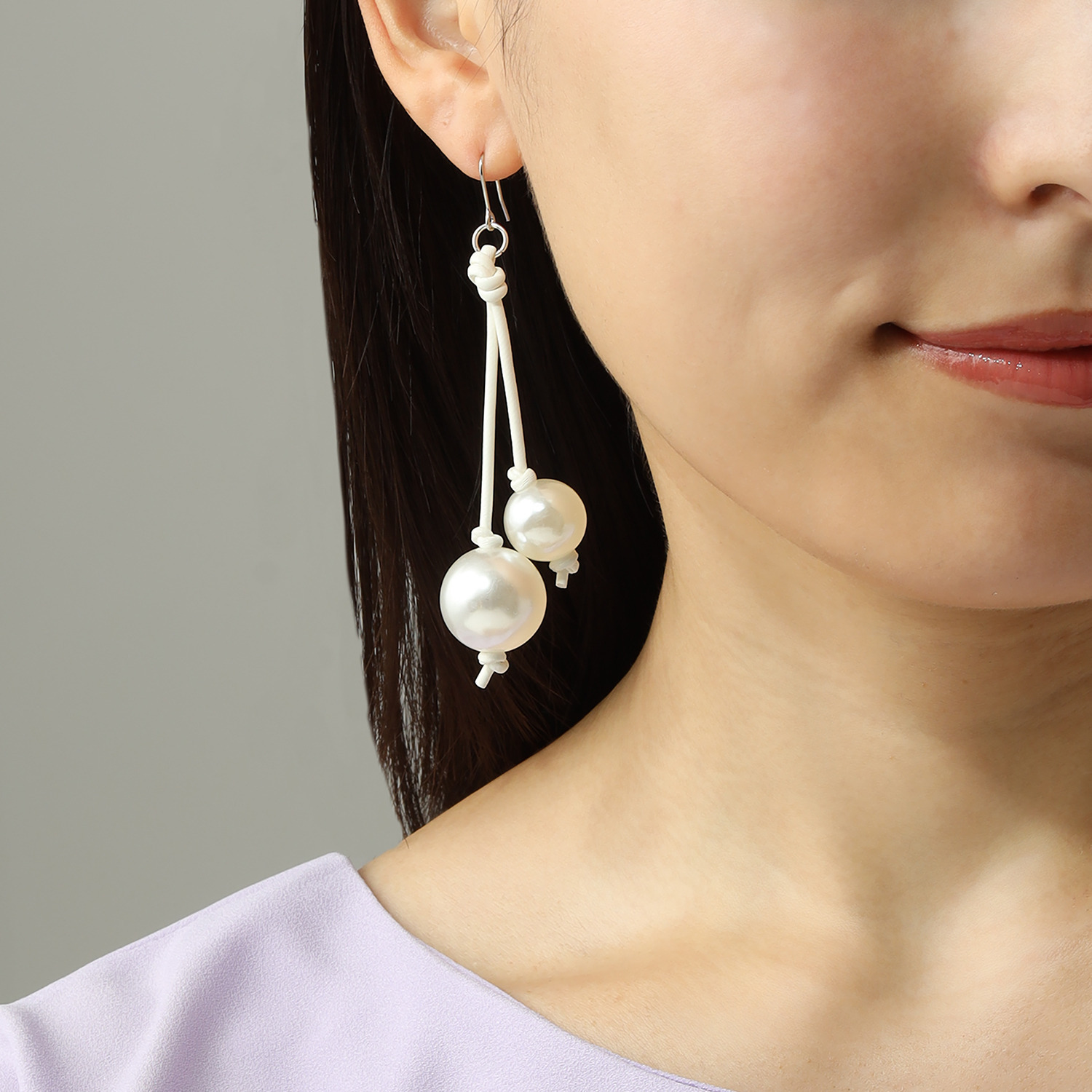 ジアンフィロンドン ガラスパール ピアス