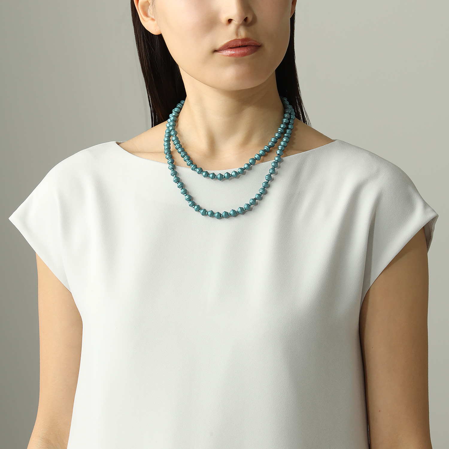 ジアンフィロンドン パシュミナ ロングネックレス ２本セット