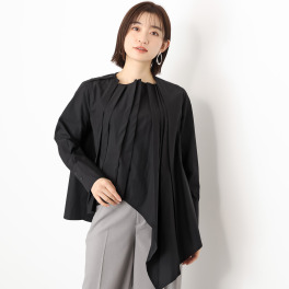 ベルポニー タックデザイン アシンメトリー ブラウス
