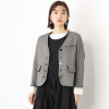 ベルポニー 折り返しデザインカフス ノーカラージャケット