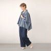ワンピース セレクト　バイ　カワル デニムなのに柔らか！ 身頃たっぷり 体形カバー 変形デニムジャケット
